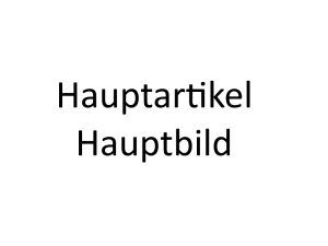 Hauptartikel